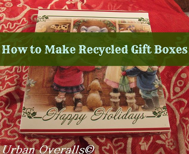 completed recycled gift box